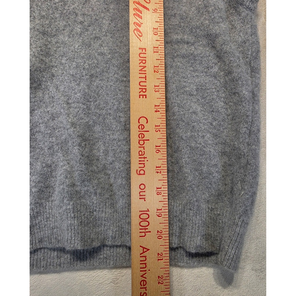 Lord Jeff Vintage Gray‎ 100% Lambswool V-Neck Sweater Vest Made in USA Medium - Picture 6 of 6